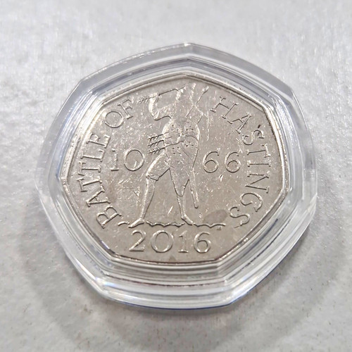 2016 50p fifty - 50p, coin