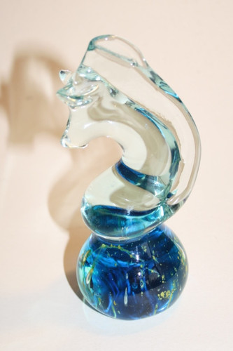 Mdina glass seahorse - mdina,