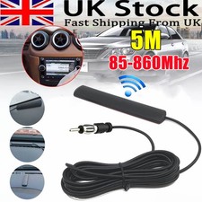 Powerfull Universal Car Hidden Amplified Antenna AM/FM Radio Ariel 12V Electroni