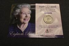 Collectable 2006 LONDON MINT OFFICE QUEEN ELIZABETH II 80TH BIRTHDAY CROWN - ZZ2