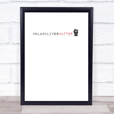 Black Lives Matter Type Wall Art Print