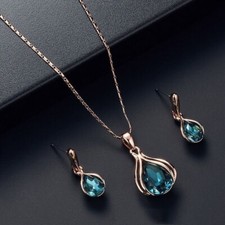 Women Rhinestone Water Drop