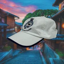 Ralph Lauren Polo Hat Cap Equestrian Motif Crest Horse Riding White Vintage