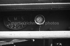 Barrow Shed LMS No. 1 Makers Plate & Vacuum Gauge 12.6.47 Railway Negative RN290