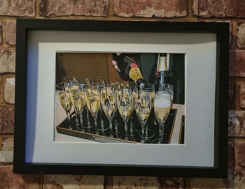 Moet chandon champagne - chandon, art