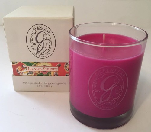 Green leaf scented - leaf, candle