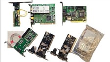 Job Lot 97 – Set of 6 Vintage PCI Expansion Card Hauppauge SATA LAN Serial Retro