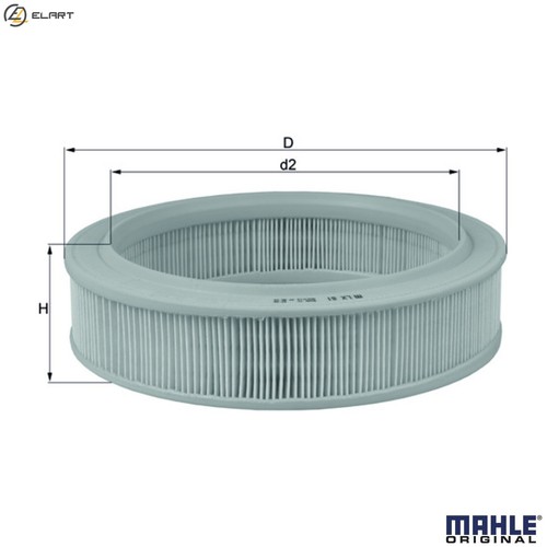 Air filter for - lx, renault