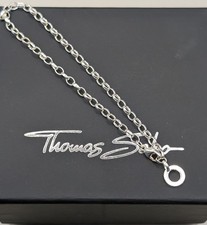 Thomas Sabo Charm Club 925 Sterling Silver Curb Link Charm Carrier Bracelet 19cm