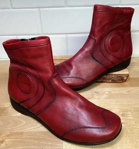 Softwaves womens red leather - womens,