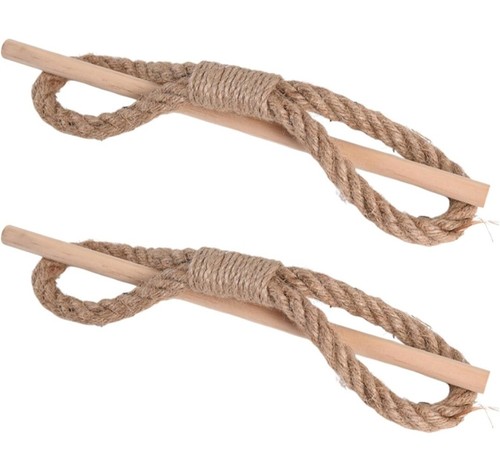Wooden rope curtain tie - curtain,