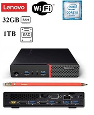 Lenovo M900 Tiny Intel Core i7 6700 32GB DDR4 RAM 1TB SSD Desktop PC Wi-Fi