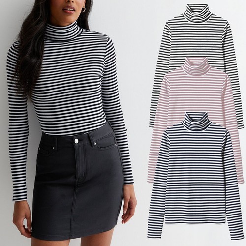 Ladies womens polo neck turtle - womens,