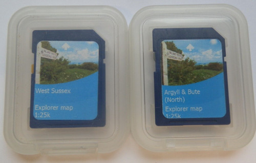 Satmap map cards - map, "various"