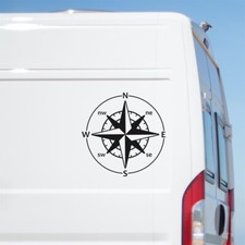Compass Sticker Large Caravan