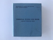 RAF WWII Royal Institute Of Navigation Pres. Blanchard Flying Log Book License