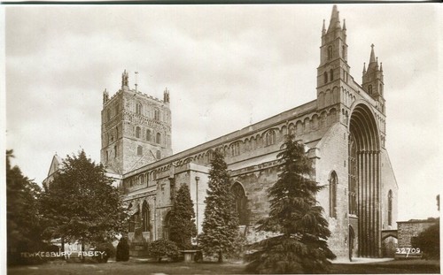 Tewkesbury abbey vintage - tewkesbury,