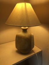 Vintage Peter Ellery Tremaen Nanceddan Studio Art Pottery Table Lamp Natural