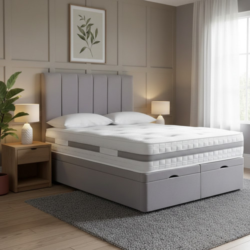 Ottoman divan bed plush velvet - bed,