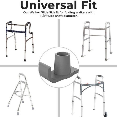 Walking frame rubber feet - rubber, 28mm