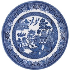 Blue Willow Mint Plate 17cm