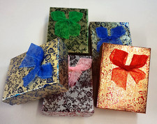 24x Metallic Flower Gift Boxes