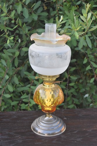 Antique victorian brass oil - antique,