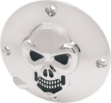 Drag chrome skull derby cover - chrome,