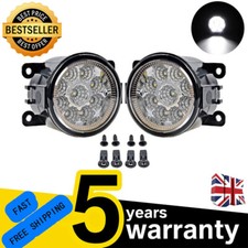2x LED Front Fog Light Lamps DRL For Ford Fiesta Focus Transit Connect MK6 MK7