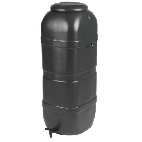 100l slimline black water butt - slimline,