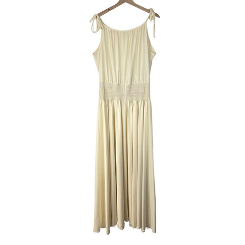 Vintage 70s boho cream maxi - vintage,