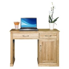 Solid Oak Single Pedestal Desk