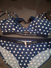 Tommy Hilfiger Women's Bikini  Top Size XL Bottoms Size L