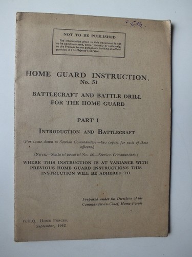 Home guard instruction 51 - guard,
