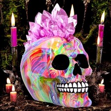 Psychedelic Crystal Skull with