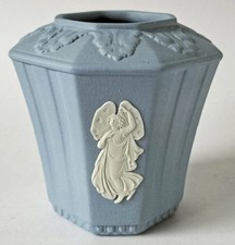 Wedgwood Blue Jasperware Squat