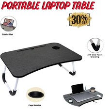 Portable Folding Laptop Bed Table Desk Tray Stand for Breakfast Reading Computer