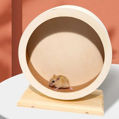 Silent wooden hamster wheel - silent,