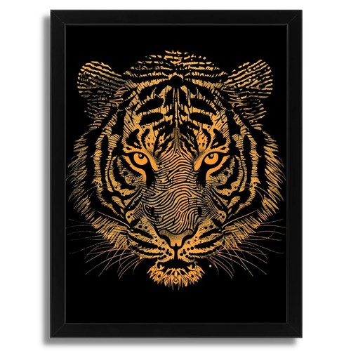 Luxurious tiger head - luxurious,