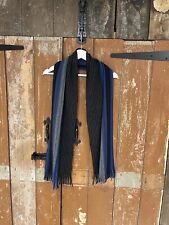 Marks & Spencer Scarf Men's One Size Blue Mix Striped Acrylic Brand New