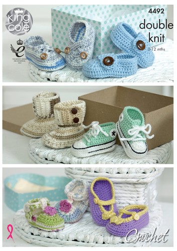 Crochet pattern baby shoes - baby,