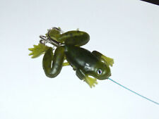 5 x DEADLY RUBBER FROG LURES WIRE TRACE TREBLE HOOKS PIKE BASS COURSE FISHING  