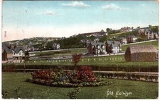 DENBIGHSHIRE - OLD COLWYN, GARDENS & BIG HAY STACK BY FRITH 1912
