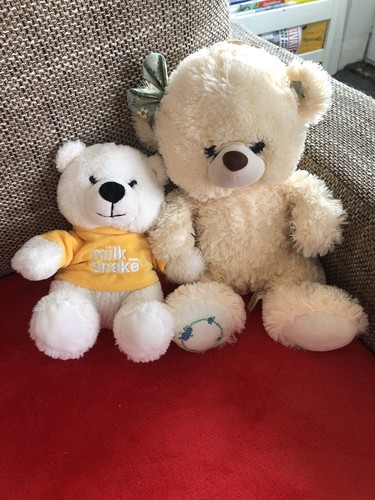 Two soft teddy - (1, cream