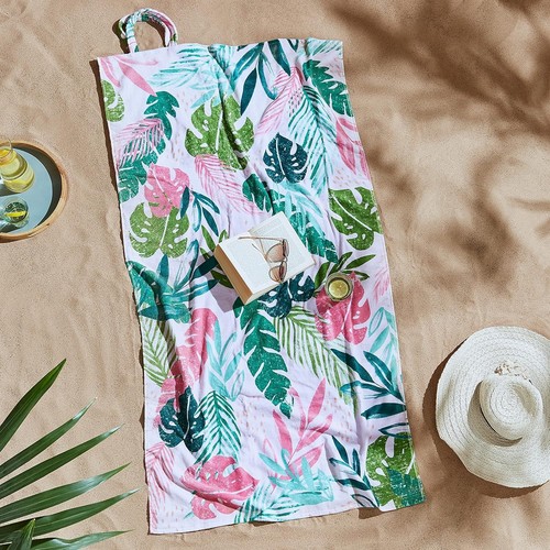 Tropical palm beach towel - palm, in