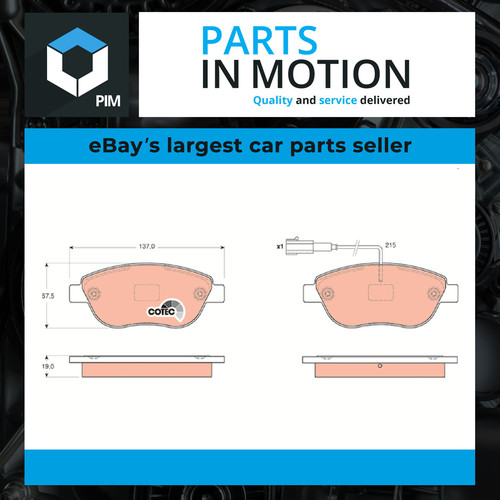 Brake pads set fits - brake,