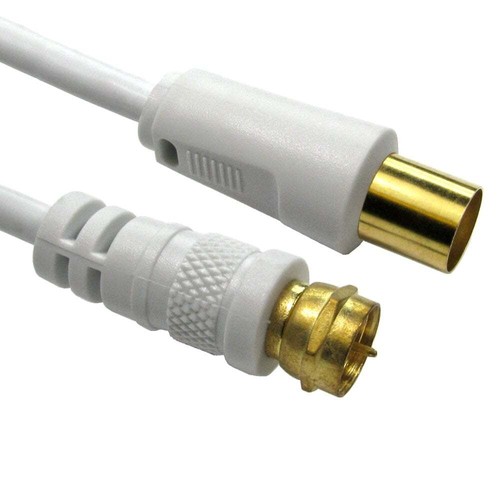 White coaxial satellite - white,