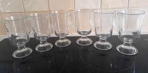 Six vintage tall arcoroc - six,