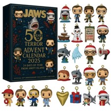 New Jaws 50th Anniversary Advent Calendar Christmas Blind Box Ornament Xmas Gift