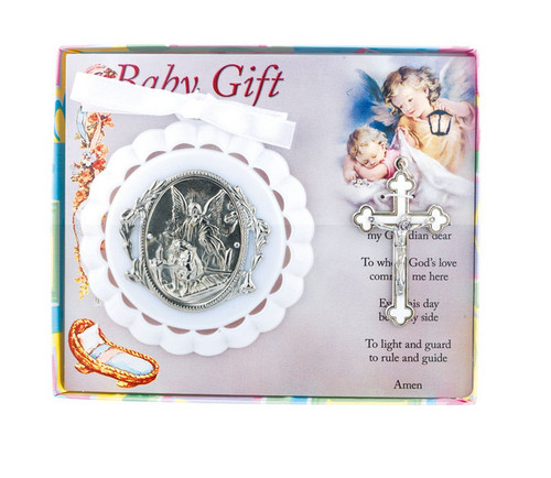 Crib medal white - medal, in
